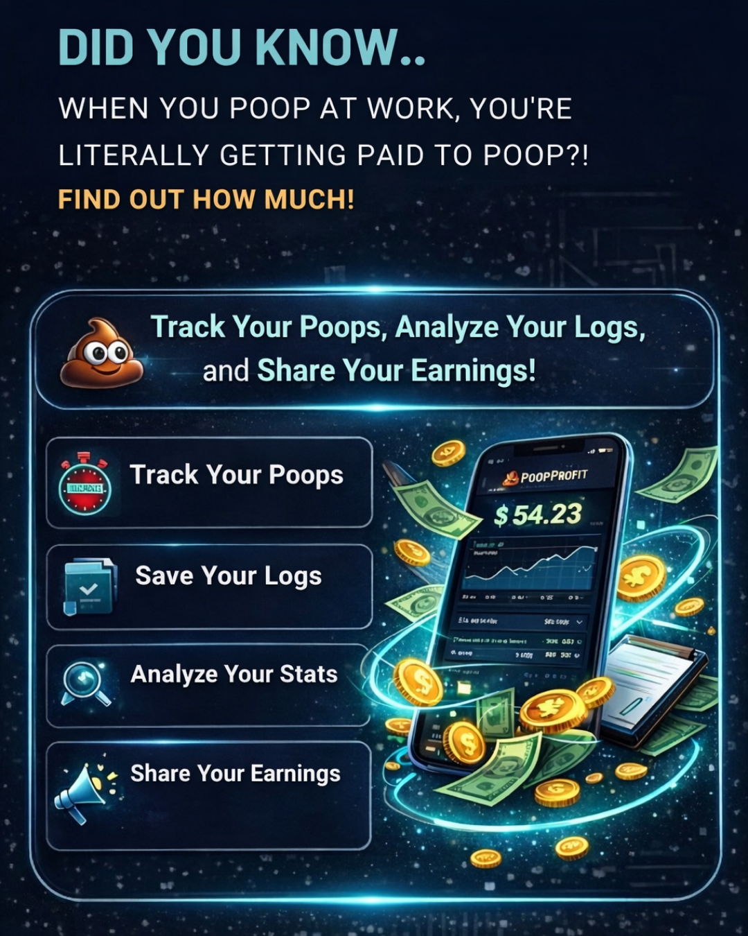 PoopProfit feature highlights preview image